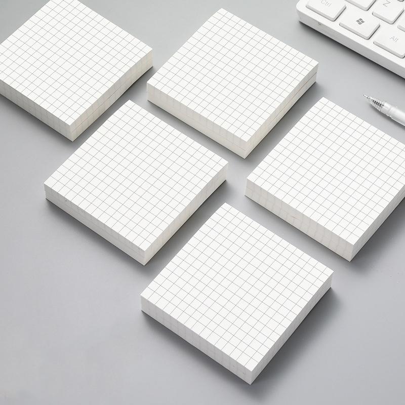 1Pcs 80Sheets Sticky Stationery Notepad Office Bookmark Sticky Notes Khaki / White /Stickers In Notebook Memo Pad