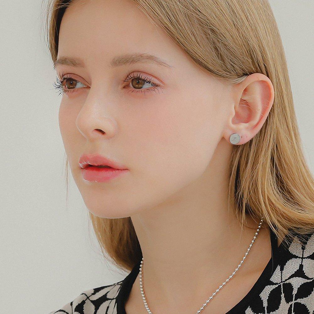 J.Lauren Coin Pattern Round Earrings M03726