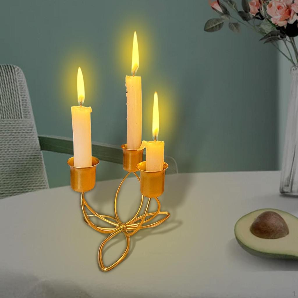 Holder Ornaments Candlestick for Wedding Tea Parties Dining