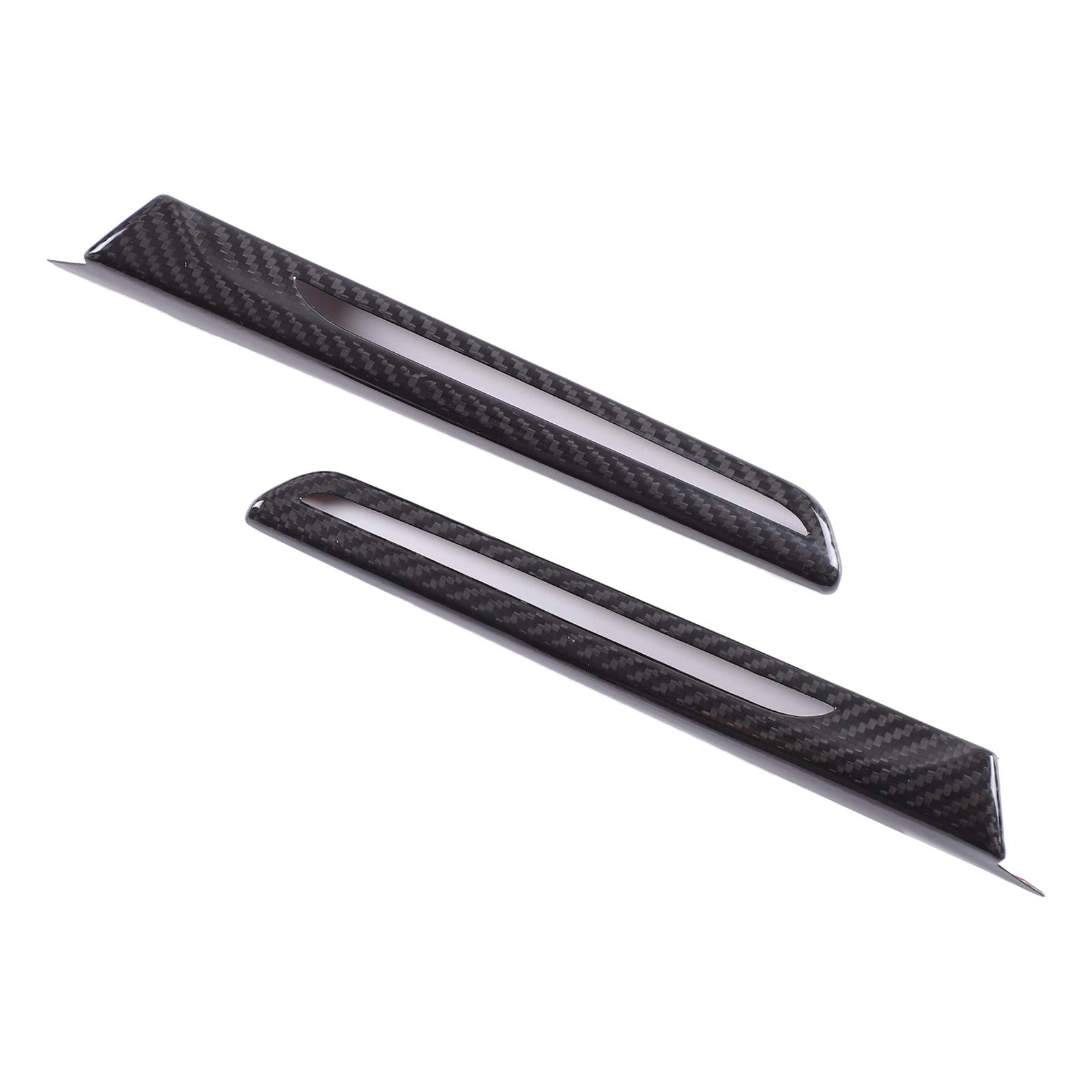 

For BMW M3 M4 F80 F82 2014-19 Car Real Dry Hard Carbon Fiber Side Air Vent Fender Splitter Decoration Cover Frame Trim Sticker