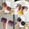 Metal Large Frame Square Sunglasses Women Fashion Sun Glasses Men Outdoor Driving Eyewear