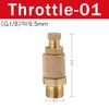 Pneumatic Exhaust Muffler Silencer 1/8 1/4 3/8 1/2 BSP Male Thread For Air Noise Brass Adjustable Long Short BSL M5