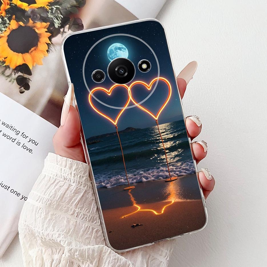 For Xiaomi Redmi A3 A3x Case RedmiA4 New Fashion Painted Cover Clear Silicone Soft Slim Phone Case For Xiaomi Redmi A3 Pro Shell
