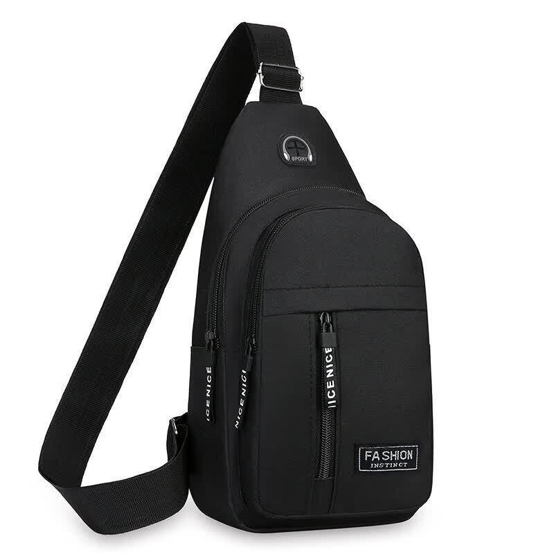 Brangdy Men's Multi-functional Canvas Crossbody Chest Bag