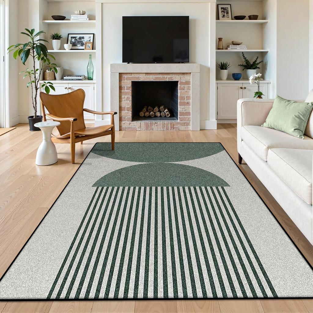 Modern Geometric Carpet Large Area Anti-fouling Short Velvet Nordic Household Bedroom Mat Non-slip Living Room Sofa Rug Office