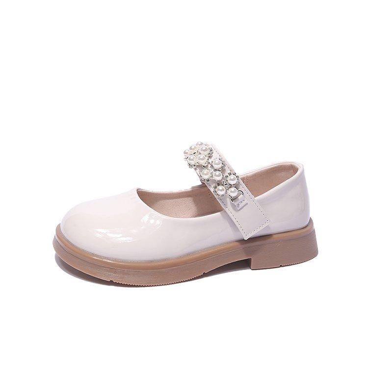 

Туфли Мэри Джейн из кожи для девочек, черные туфли для маленьких девочек, новинка весны и осени 2025 года, детские туфли принцессы на мягкой подошве, одинарные туфли 37