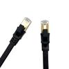 Cat 8 Flaches Netzwerkkabel, Doppelt Geschirmtes SFTP Patchkabel, RJ45 10 Gigabit, Reines Kupfer für Set-Top-Box.