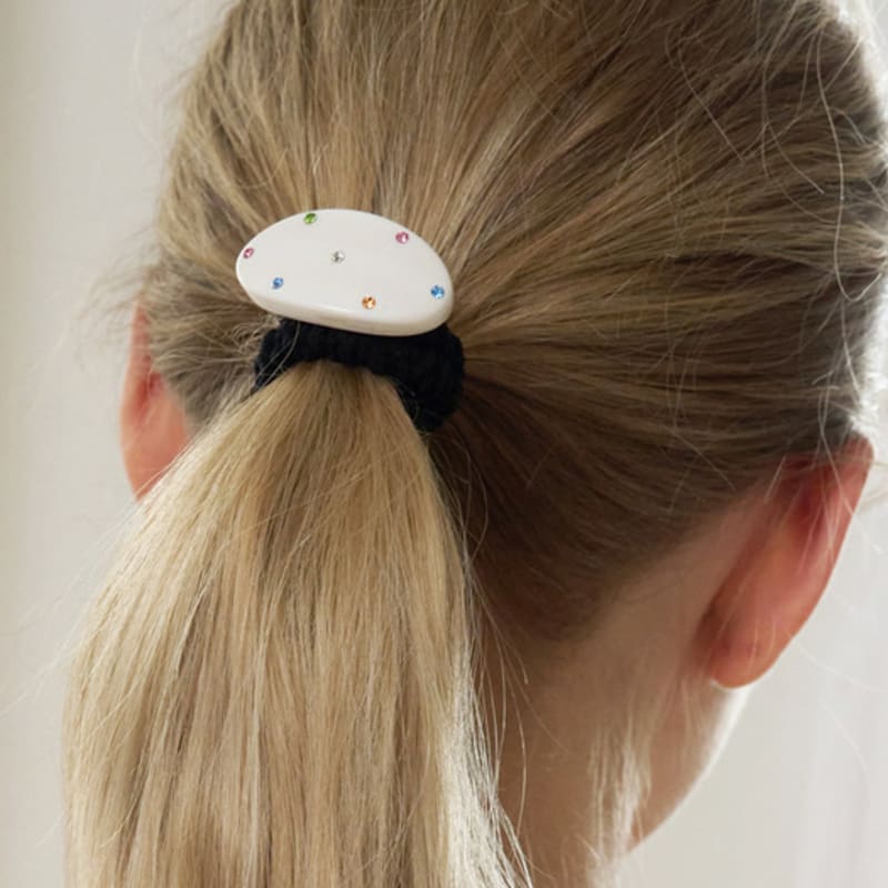 FANTASTIC PLANET cubic oval hair strap (2colors)