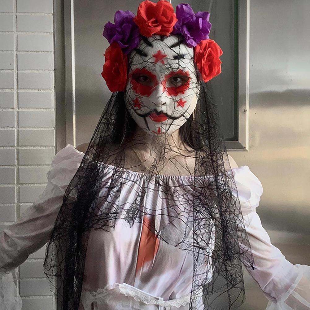 Halloween Cosplay Mask Lace Elegant Gothic Photo Prop Dance Party Mask