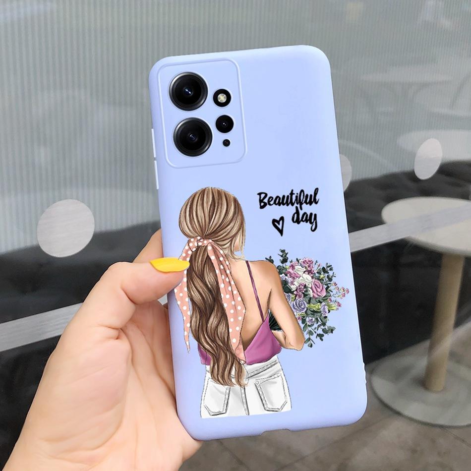 Case For Xiaomi Redmi Note 12 4G Note12 Pro Global Cute Sunflower Candy Color Soft Silicone Cover For Redmi Note 12 Pro 12Pro 5G