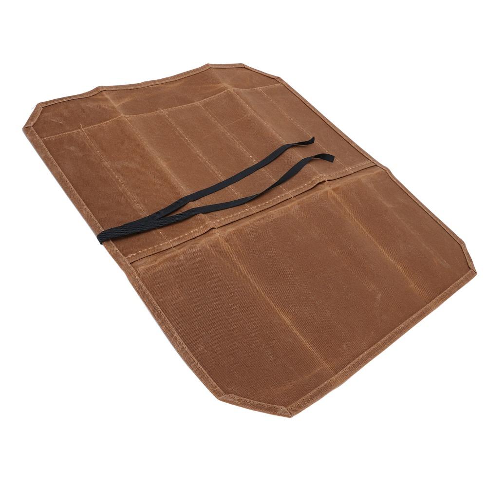 7 Slots Cutlery Roll Case Waterproof Knife Carrier Case Practical Knife Storage Bag Picnic Kitchen