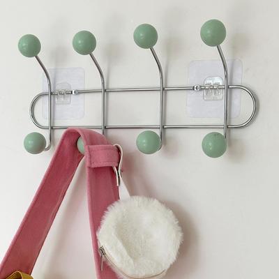 Key Storage Hook Multi-functional Hook Coat Living Room Bedroom Storage Hooks Wall Non-marking Decoration Accessories