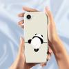 For iPhone 16e Case Panda Back Pattern Printing Straight Edge TPU Phone Back Cover