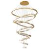 Duplex Large Modern Chandelier for Luxury Villa, Creative Living Room, Hotel Lobby, Sales Office, Loft, and Staircase.