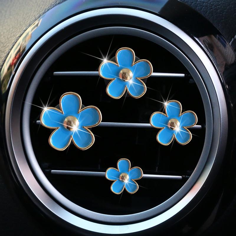 Cute Flower Car Air Vent Clip For Air Conditioning Vents And Interior Decoration