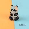 Glowing Panda Mini Figurines Miniature Panda Micro Landscape Ornament Glowing In Dark Miniature Flower Potted Decor(5pcs/set )