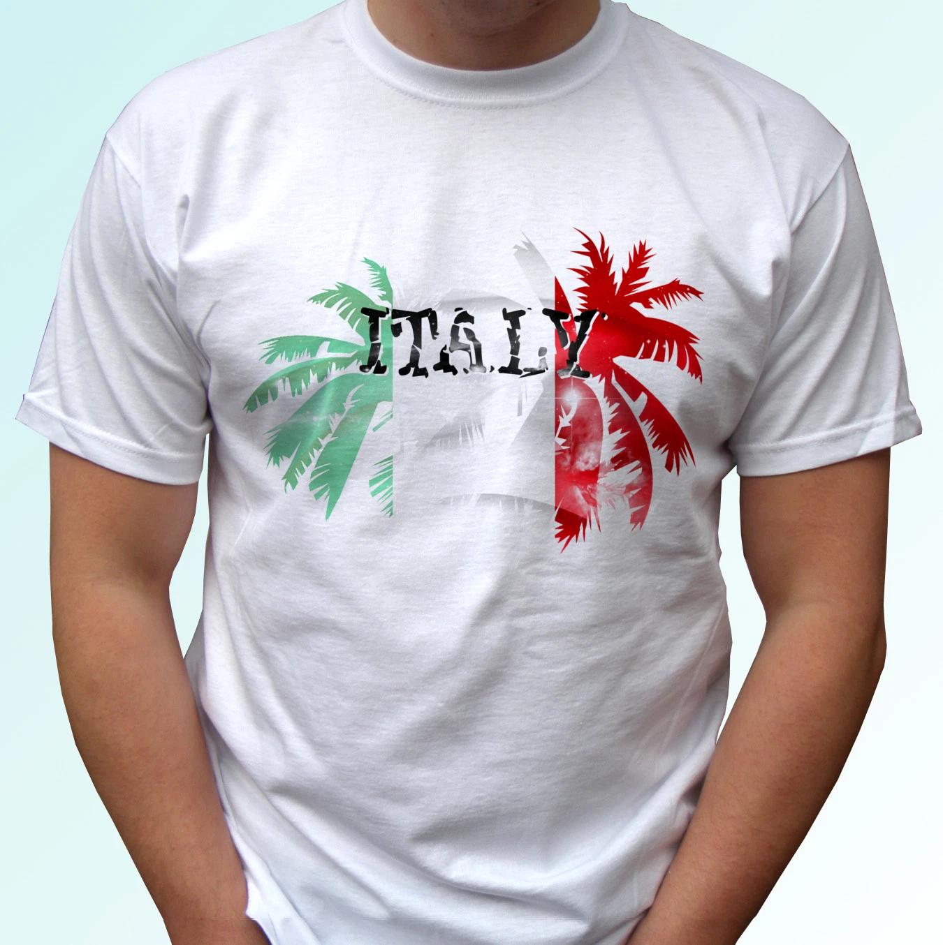 

Italy Palm flag - white kids boys T-Shirt holiday top design s s kids baby sizes 100