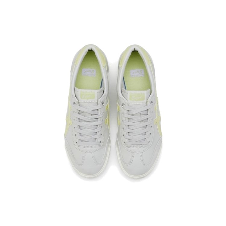 ONITSUKA TIGER Machuation Leather Casual Breathable Low-Top Sneakers Women Sneakers White Yellow 1182A595-020