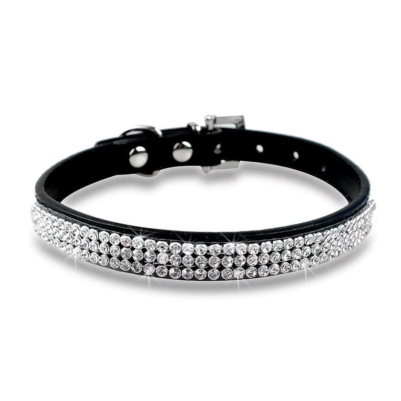 Hondenband Diamant Strass Gesp Kristallen Sprankelende Halsband Meervoudige Strass Decoratie Sterk Niet-Vallend Huisdierbenodigdheden