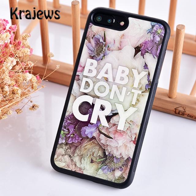 Baby Don't Cry Flower Sea Phone Case Cover For iPhone 17 Air 16 15 14 plus 11 12 13 pro max coque Shell Fundas