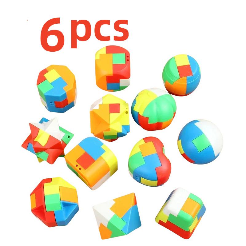 3D Головоломка Замок Лубаня Брелок - Магический Мини Кубик Развивающая Игра Интеллектуальная Обучающая Игрушка Для Детей Взрослых Антистресс
