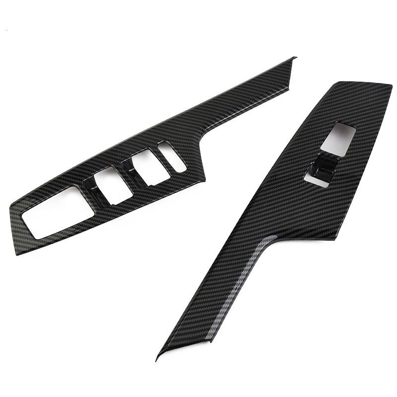 Trim Handle Bowl Cover Black Carbon Fiber Style Door Parts Interior Decoration For Kia EV6 Up Replacement