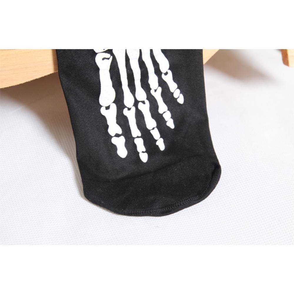 Foreign Trade Halloween Black Bones Stockings Skull Pantyhose Women's Black Stockings