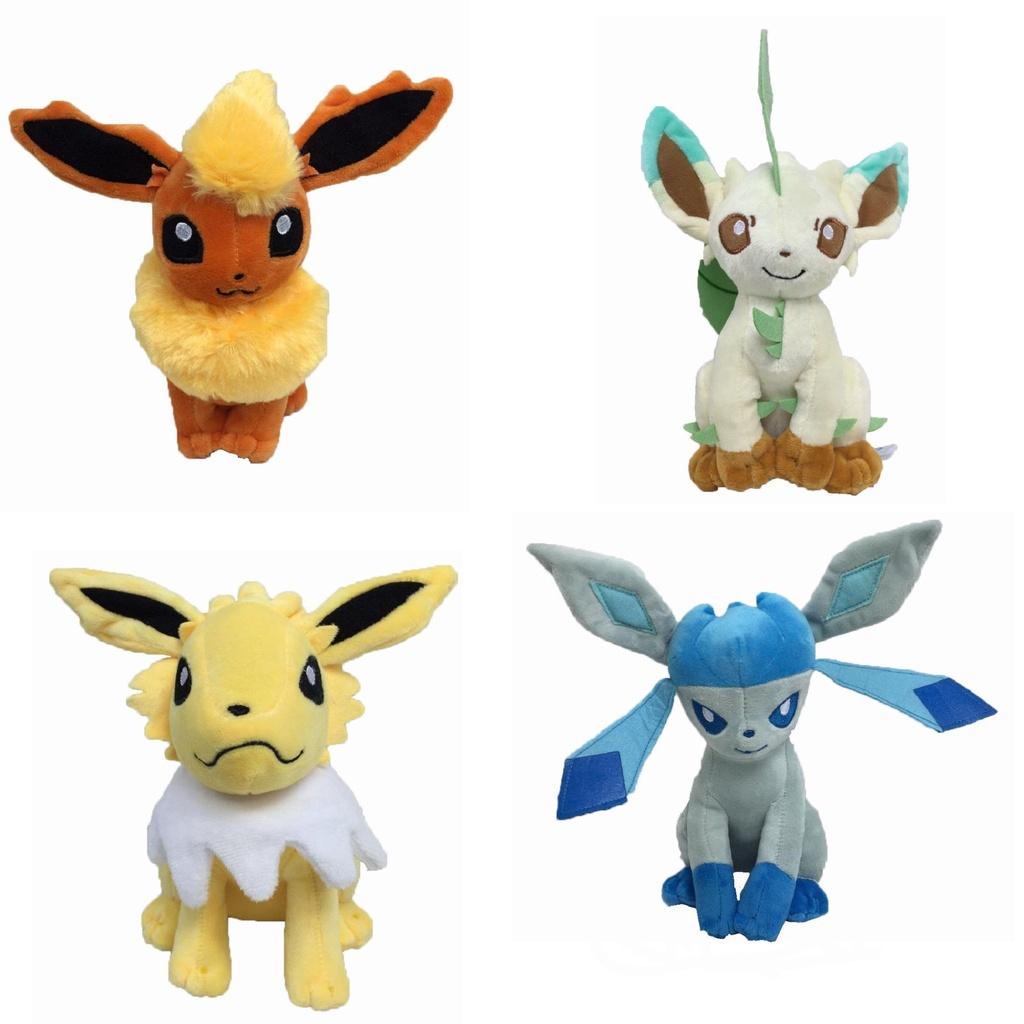 Adorable 8" Pokemon Jolteon Flareon Glaceon Plush Toy Stuffed Doll For Kids And Collectors