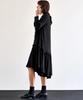 MITTE Pleats Collor Shirring Dress_Bk
