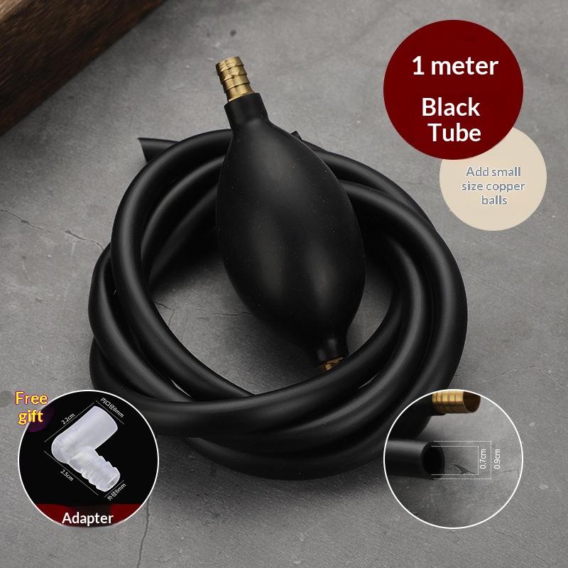 Universal Car Fuel Transfer Pump Hand Siphon Pvc Hose For Gas Oil Durable Manual Suction Liquid Extractor Auto Accessory