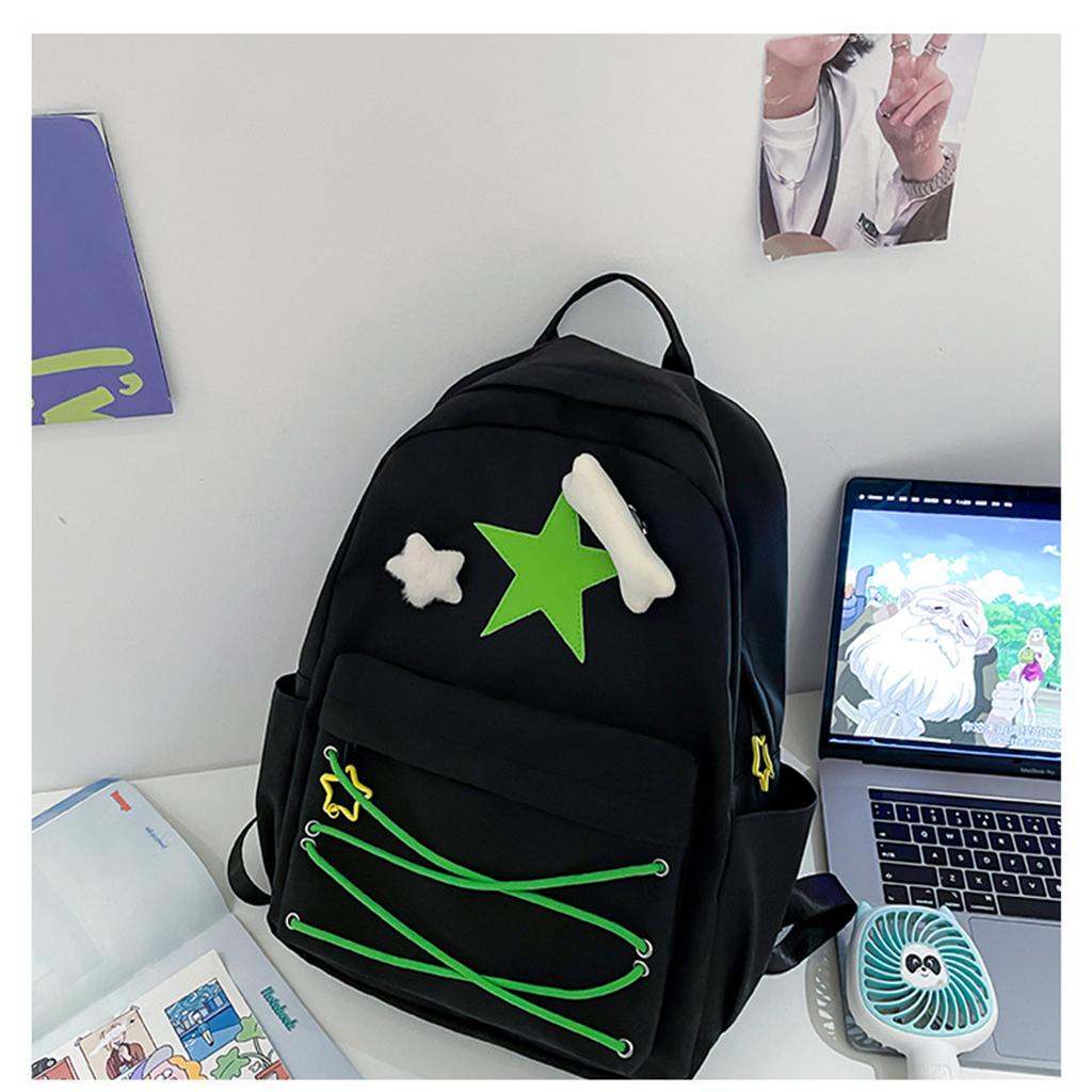 Rucksack School Book Bag Fashion Bookbags for Girl Versatile Backpack Double Strap Shoulder Bag Pack Travel Bag