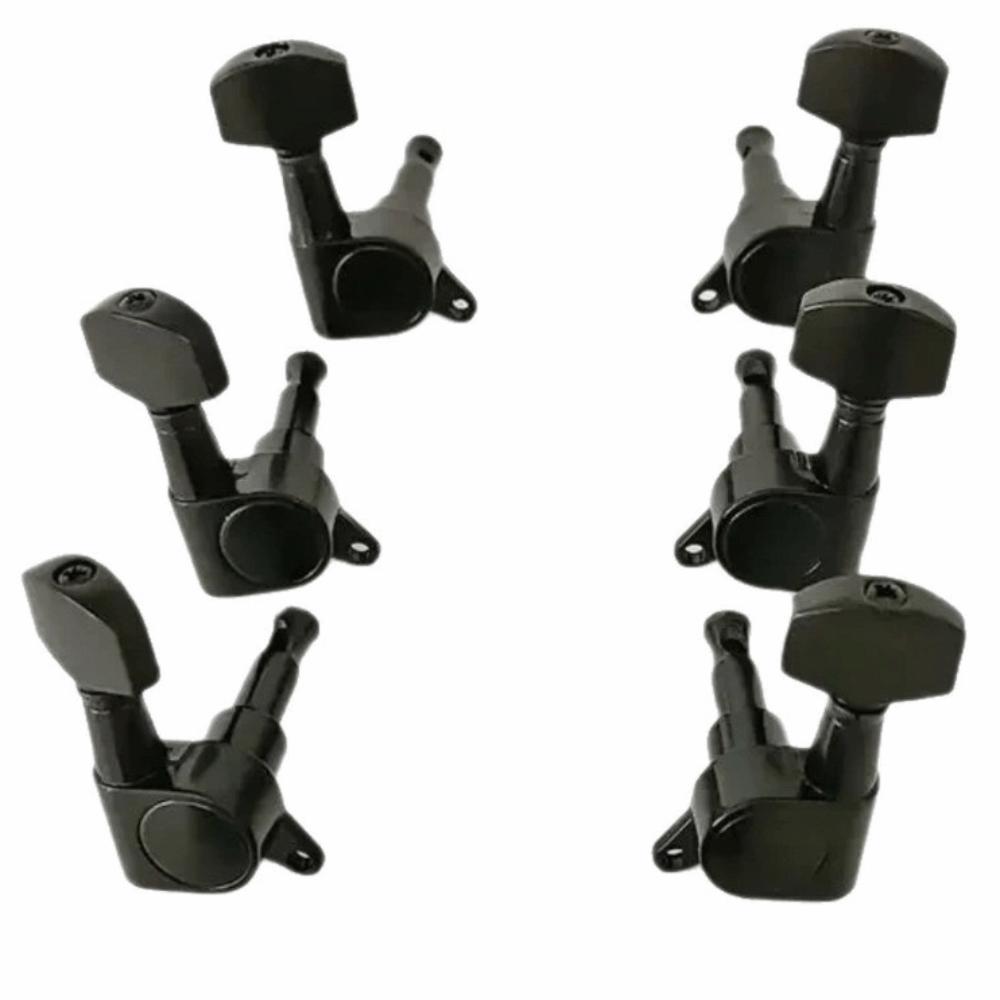Metal Classical Guitar Tuners Keys 3L3R Configuration Locking Tuners  Stringed Instruments