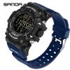 Sanda Student Sports Watch - Hot Selling Waterproof Multifunction with Snooze Alarm & Single Display.
