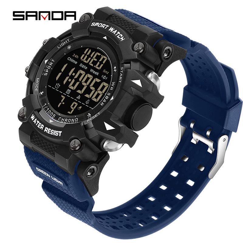Sanda Student Sports Watch - Hot Selling Waterproof Multifunction with Snooze Alarm & Single Display.