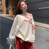 Y2k Sexy Oversize T-Shirt Damen Streetwear Print Langarm Basic Oberteil Dame Herbst Winter Koreanische Mode Übergroße T-Shirts Shirt