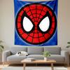 Spider-Man Web Mask Design Patterned Tapestry Decorative Wall Hanging, Home Bedroom Living Room Decor