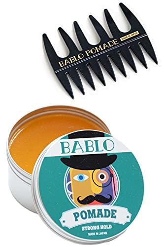 BABLO POMADE Strong Hold Hair Styling Pomade, Water-Based Hair Grease, Hair Wax, with Mesh Comb