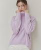JE NE SAIS QUOI Loose-Fit Turtleneck Cashmere Knit_ Lavender