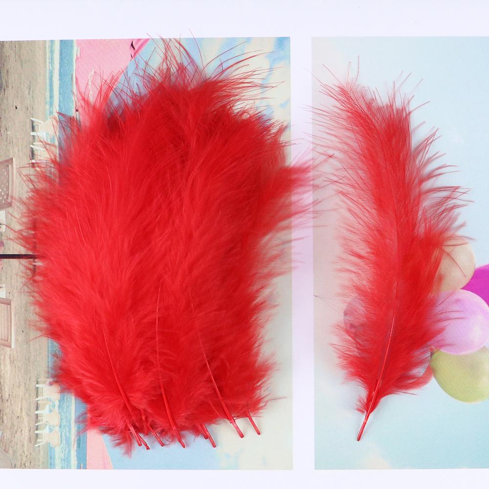 Fluffy Turkey Marabou Feather 10-15cm For Crafts Natural Plumas Jewelry Making Wedding Party Fly Tying Material Decoration