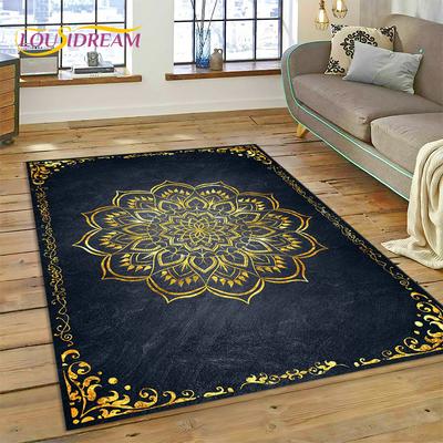 Covor Meditație Mandala Bohemia Spiritul Naturii Covor Yoga pentru Casă Living Dormitor Canapă Covoraș de Ușă Decor, Covor de Zonă Covoraș Antiderapant