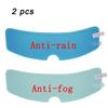 New 1/4pcs Motorcycle Helmet Transparent Anti-fog Rain Film High-definition Helmet Lens Durable Nano-coating Stickers Parts