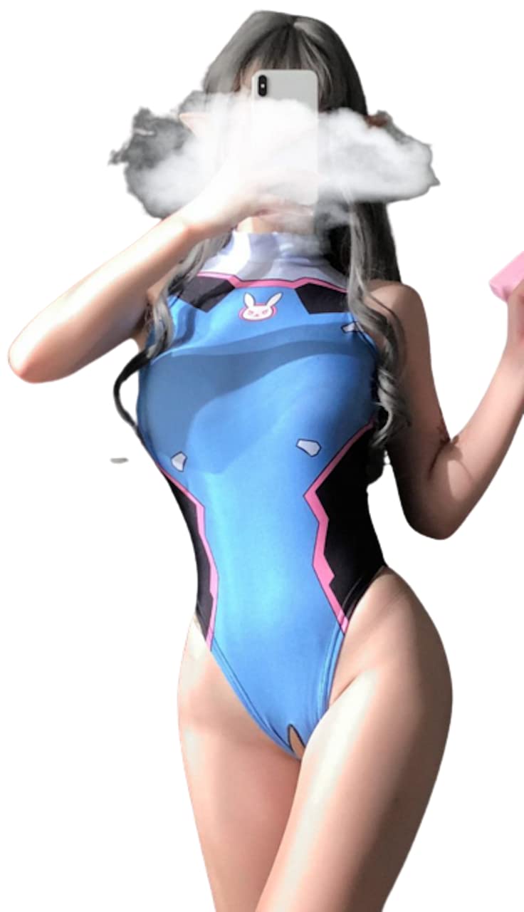 

Леди Ленивый Сексуальный Костюм Пилота для Косплея, Бодисток Ева Гундам Аянами (Светло-синий)