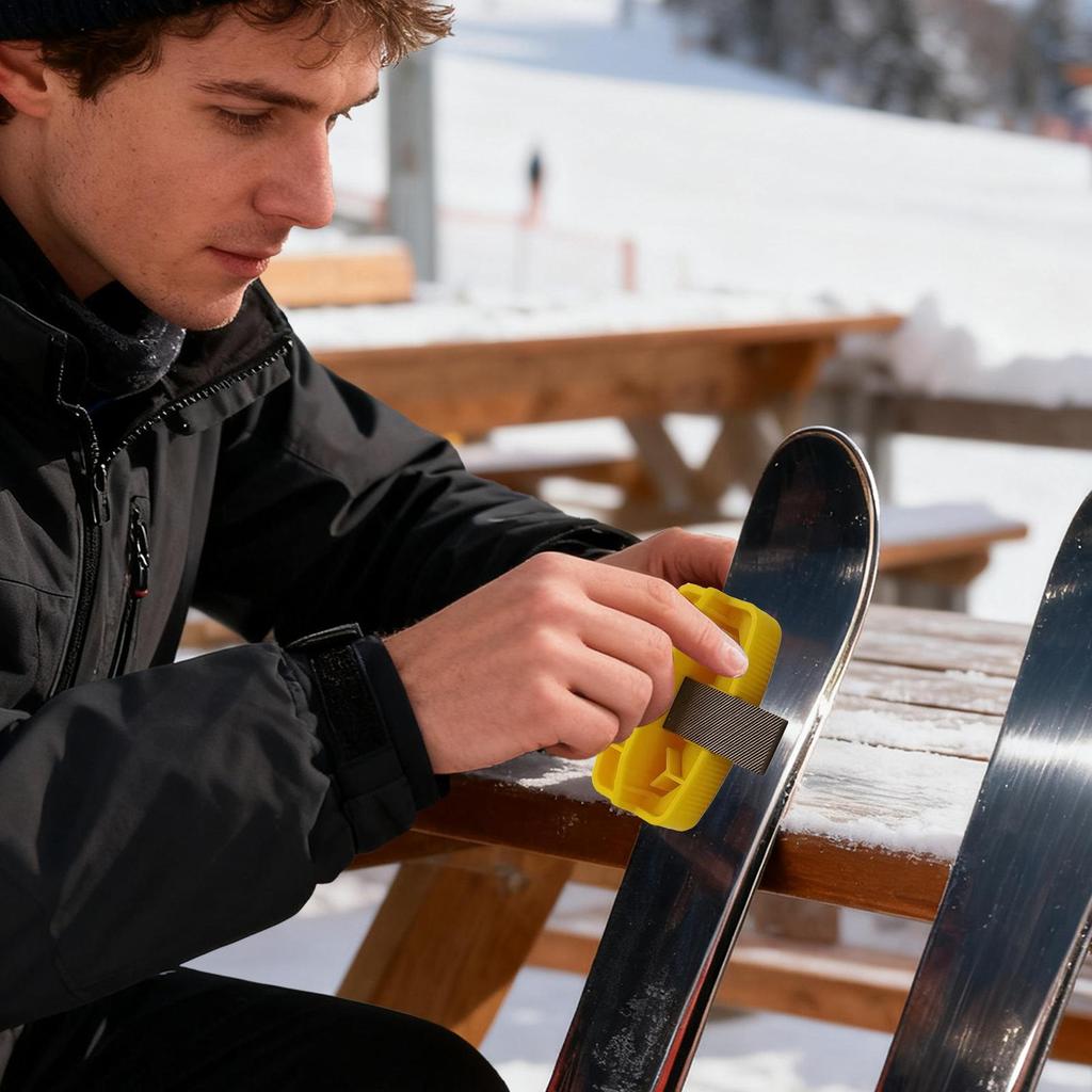 Ski Side Edge Tuner Portable Ski Tuning Equipment for Deburring Rust Removal Ski Edge Diamond File Maintenance Tools
