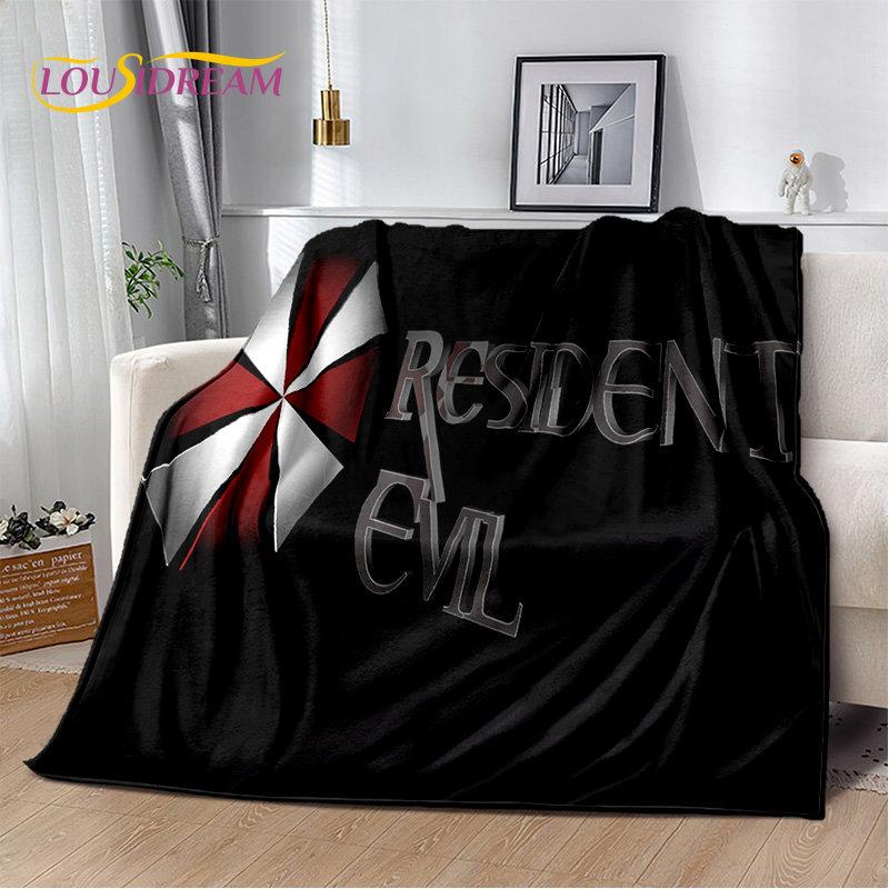 R-Resident Evil Game Gamer Soft Plush Blanket,Flannel Blanket Throw Blanket for Living Room Bedroom Bed Sofa Picnic Office Cover