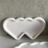 DIY Double Love Tray Silicone Mold Irregular Saucer Large Tray Plaster Drop Glue Mold