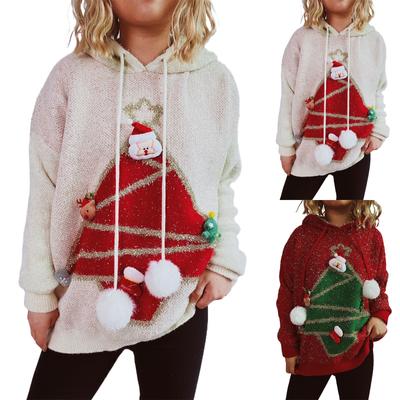 Women's Fashion Fall And Winter Christmas Loose Round Neck Pullover Knitted Sweater