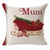 Luxurious 18" Merry Christmas Pillow Case Cotton Linen Cushion Cover For Home Decor