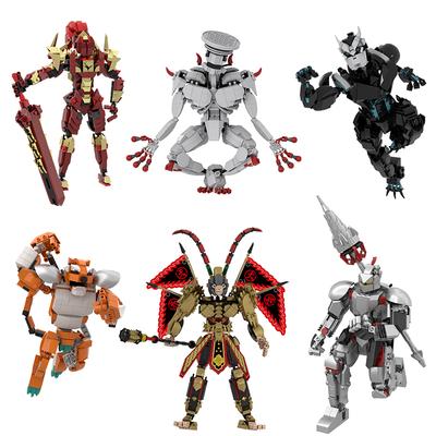 Nuova Serie Mostri Assemblata Portatile da Tavolo Blocco Regali di Compleanno per Bambini, Giocattoli Puzzle Fatti a Mano Kaiju N.9 e N.8