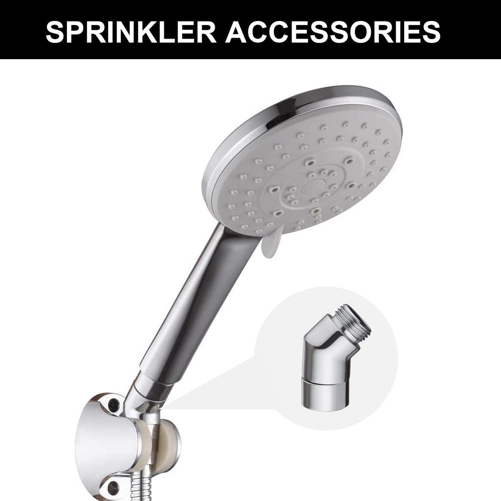 Handhold Shower Elbow Adapter Shower Head Elbow Adapter 135 Degree Shower Head Extension Arm Connector for Hand Shower