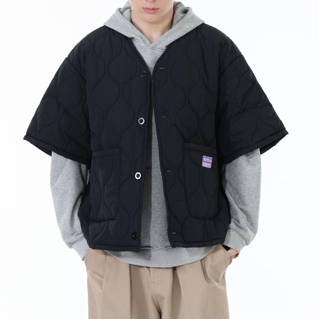 Men's Retro Japanese Style Collarless Cotton Gourd Jacket - Winter Silhouette Coat